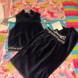 Alexander Wang Mock Neck Two Piece Set